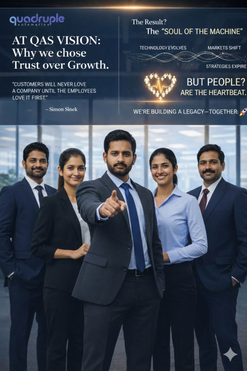 🤝📈At QAS Vision: Why we chose Trust over Growth. 🤝📈